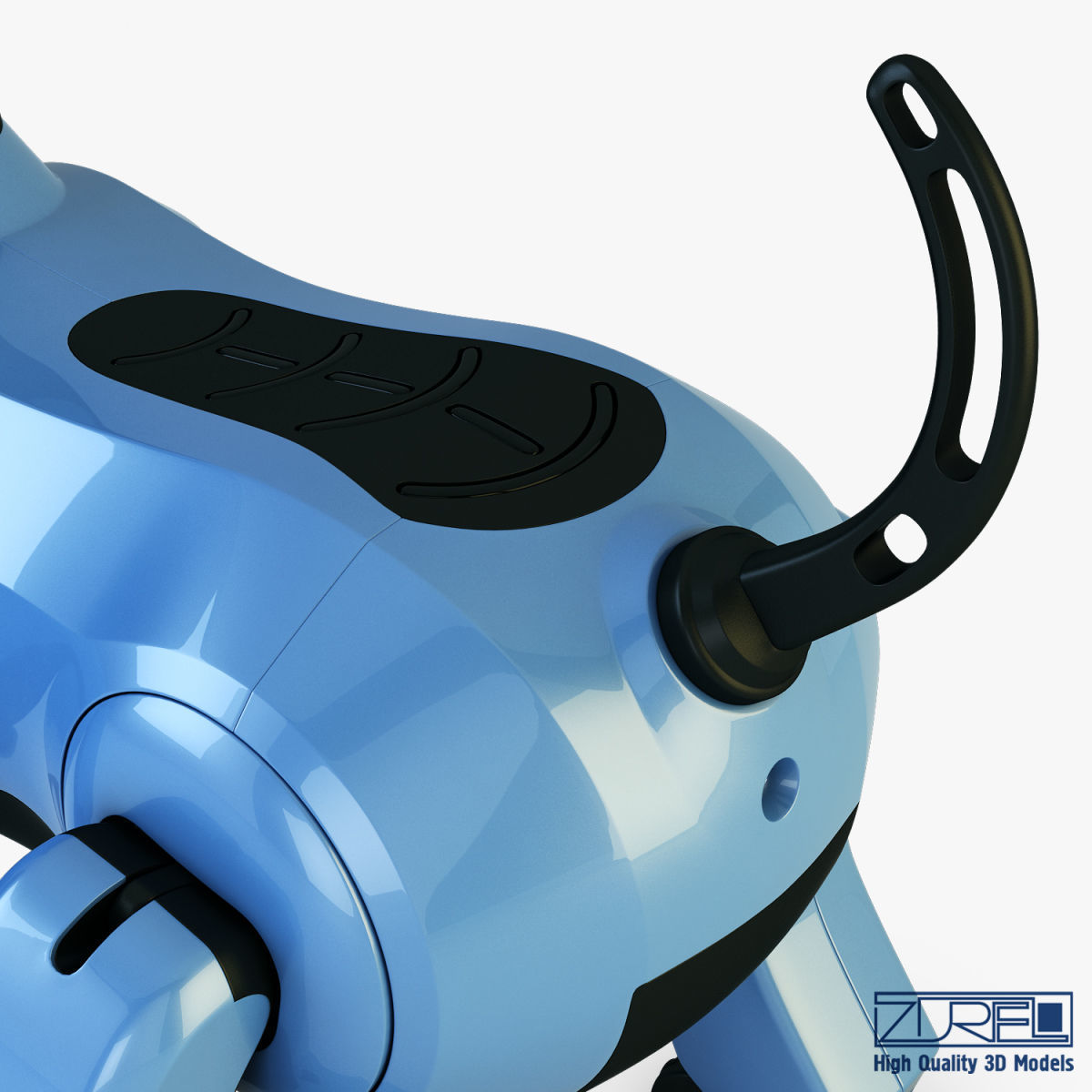 Genibo Robot Dog blue 3D model_16