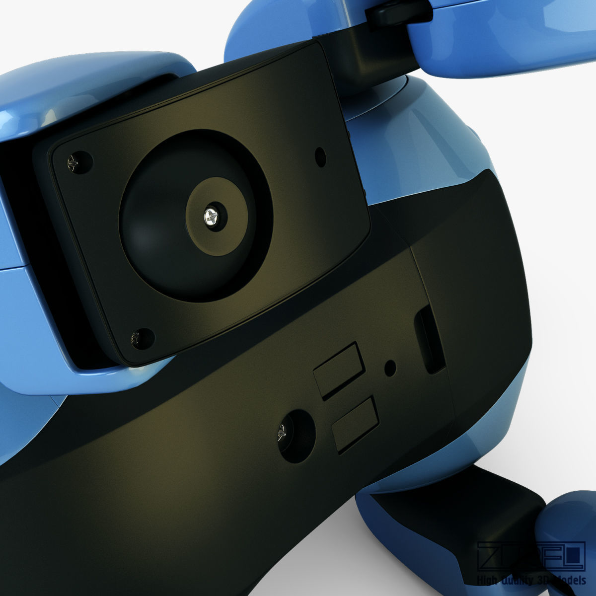 Genibo Robot Dog blue 3D model_21