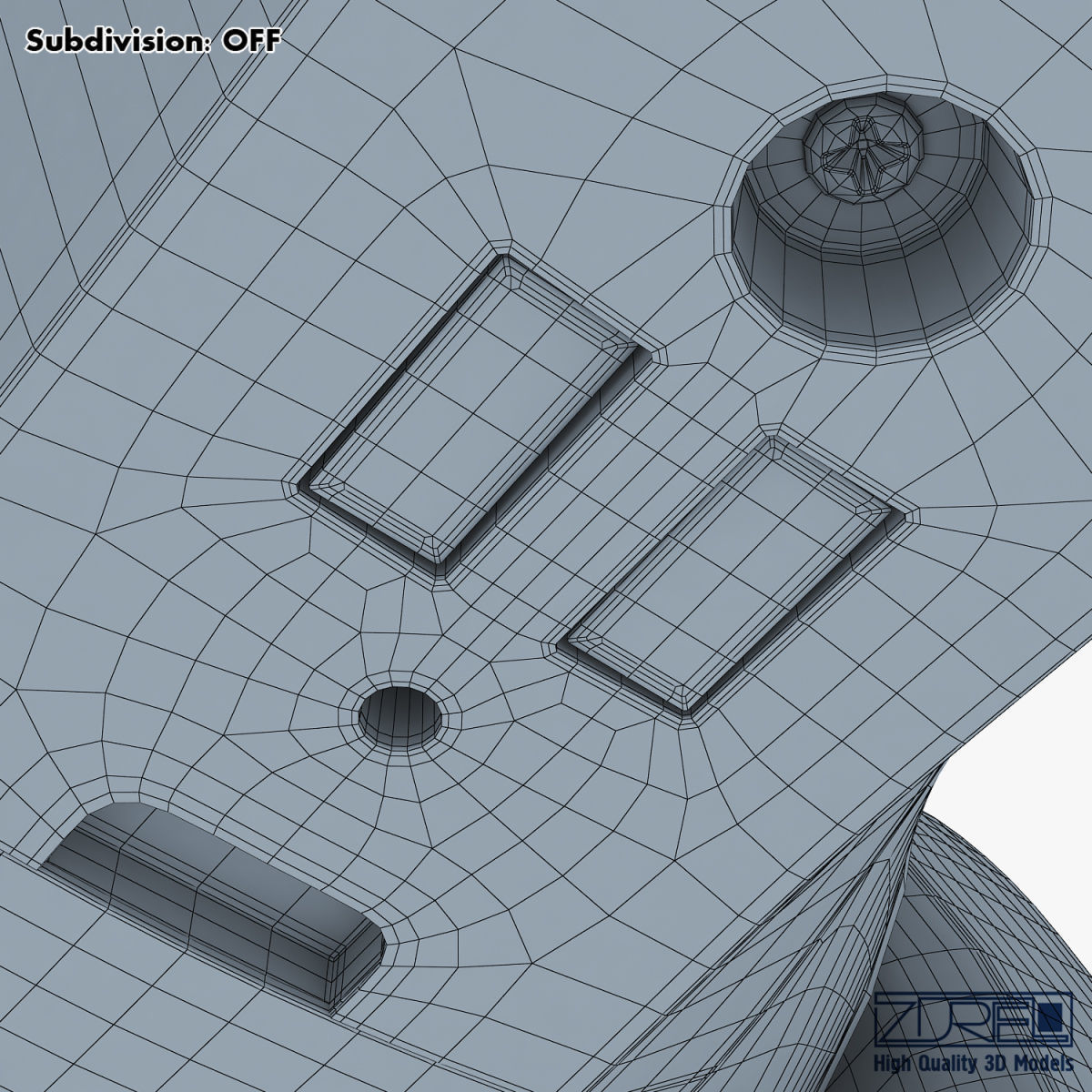 Genibo Robot Dog blue 3D model_37