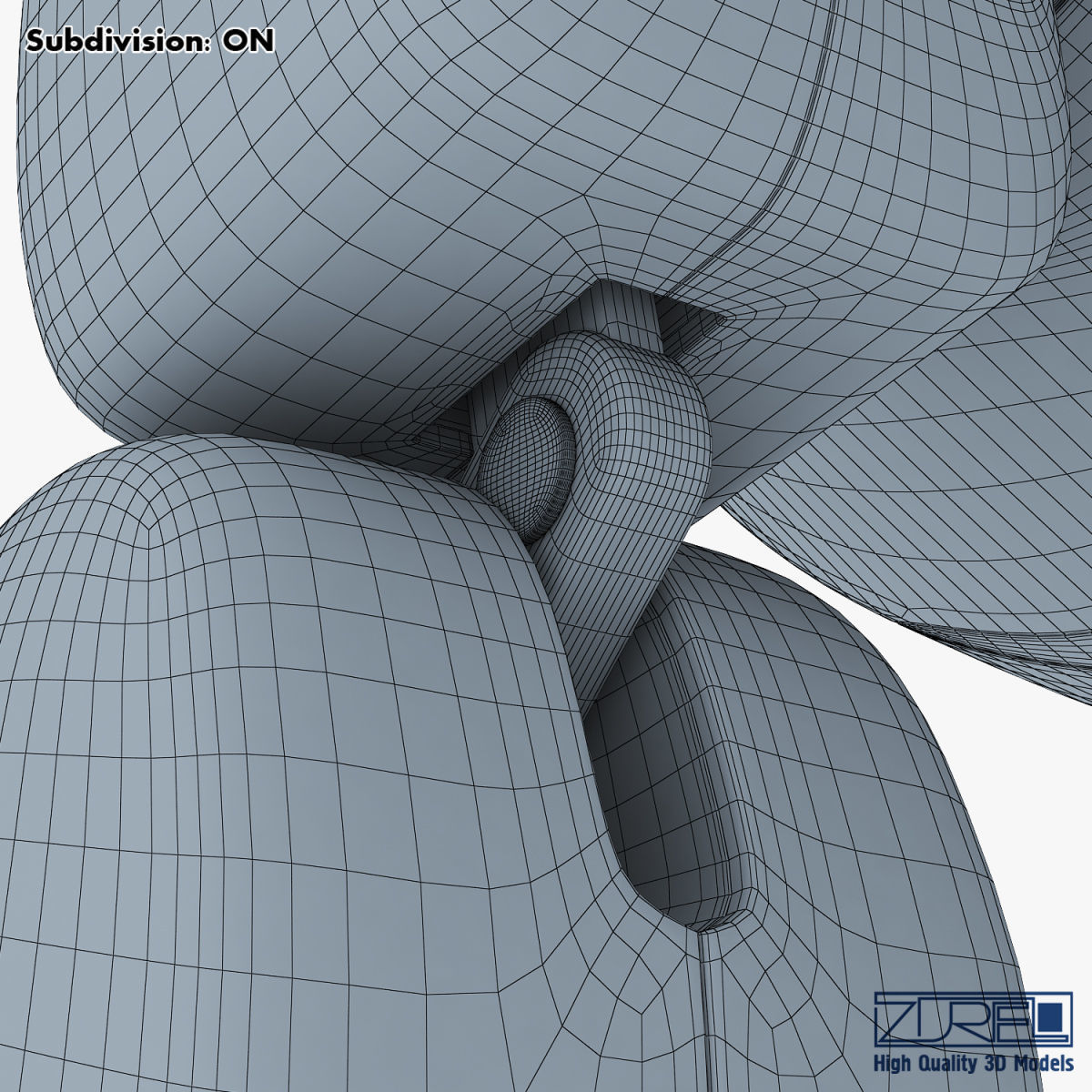 Genibo Robot Dog blue 3D model_40