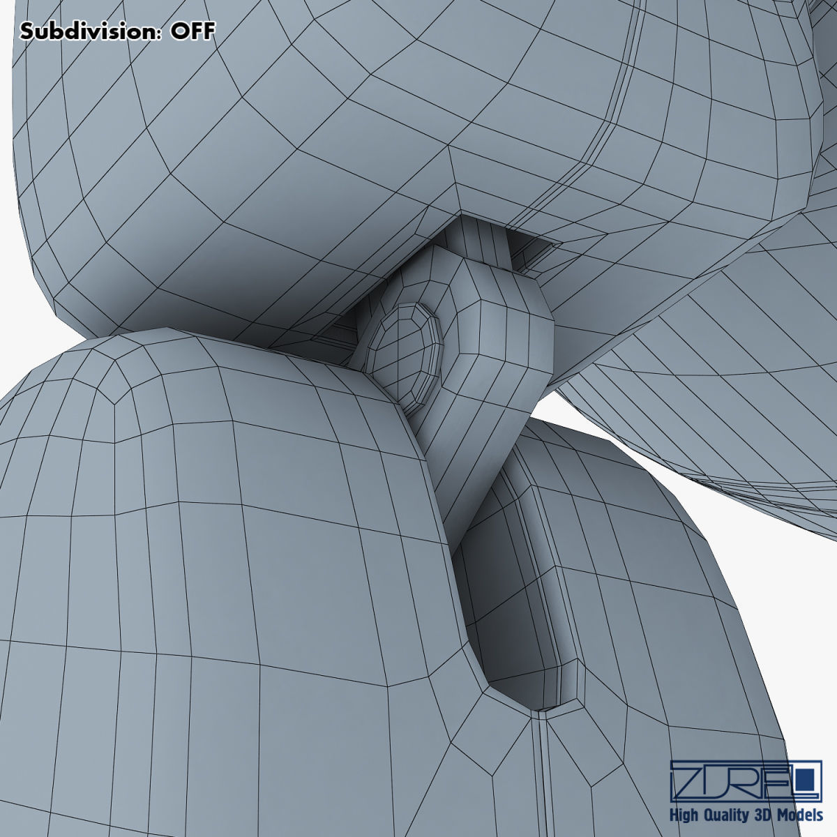 Genibo Robot Dog blue 3D model_41