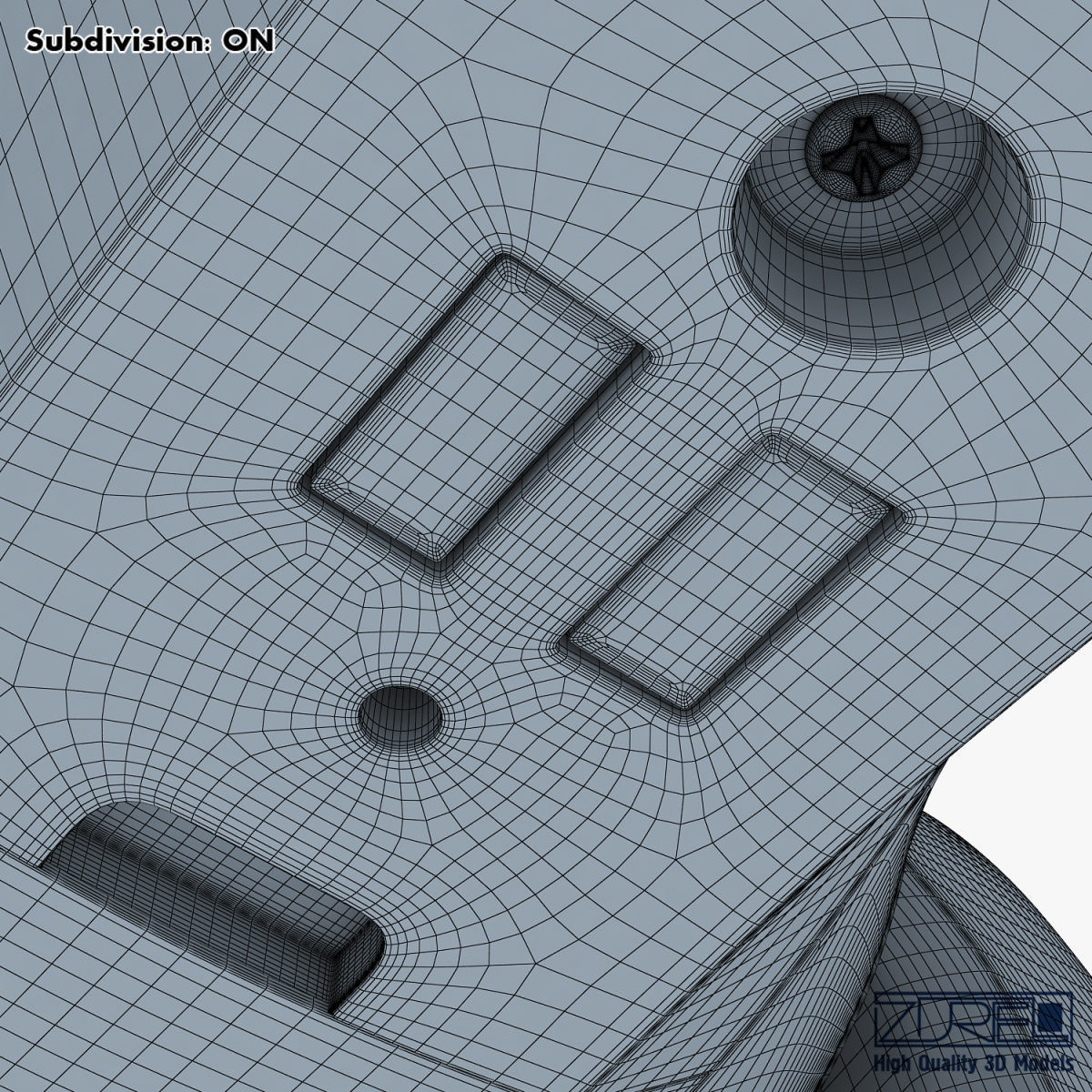 Genibo Robot Dog blue 3D model_36