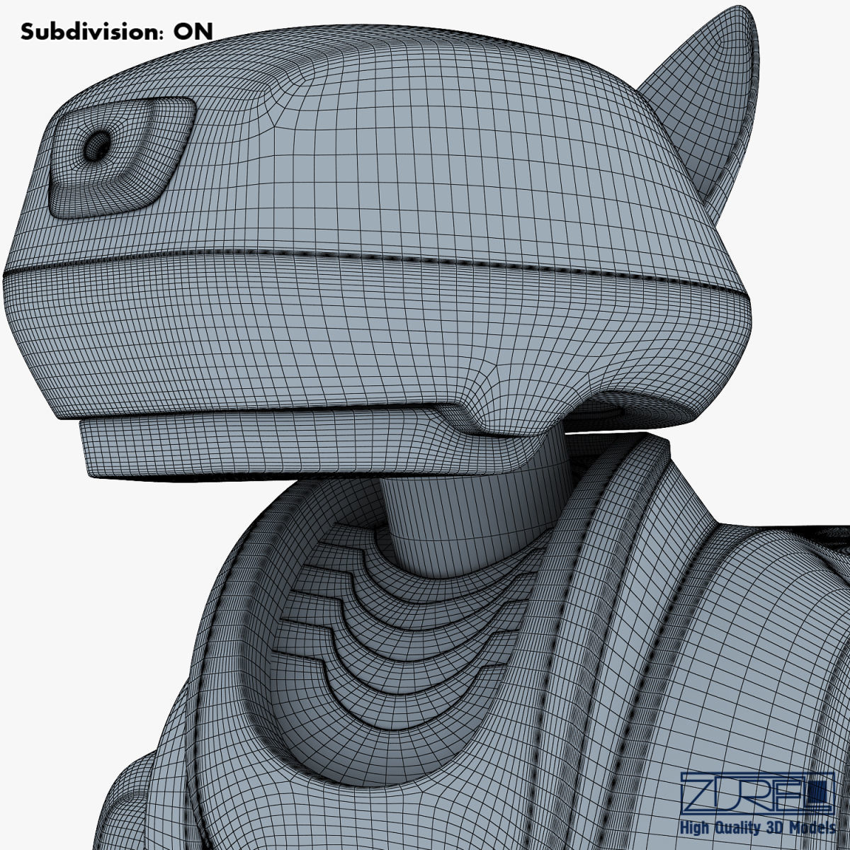 Genibo Robot Dog blue 3D model_32