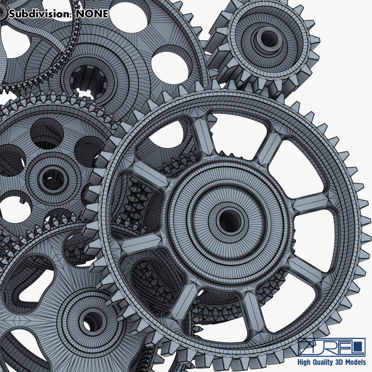 Gear mechanism v 2 3D model_49