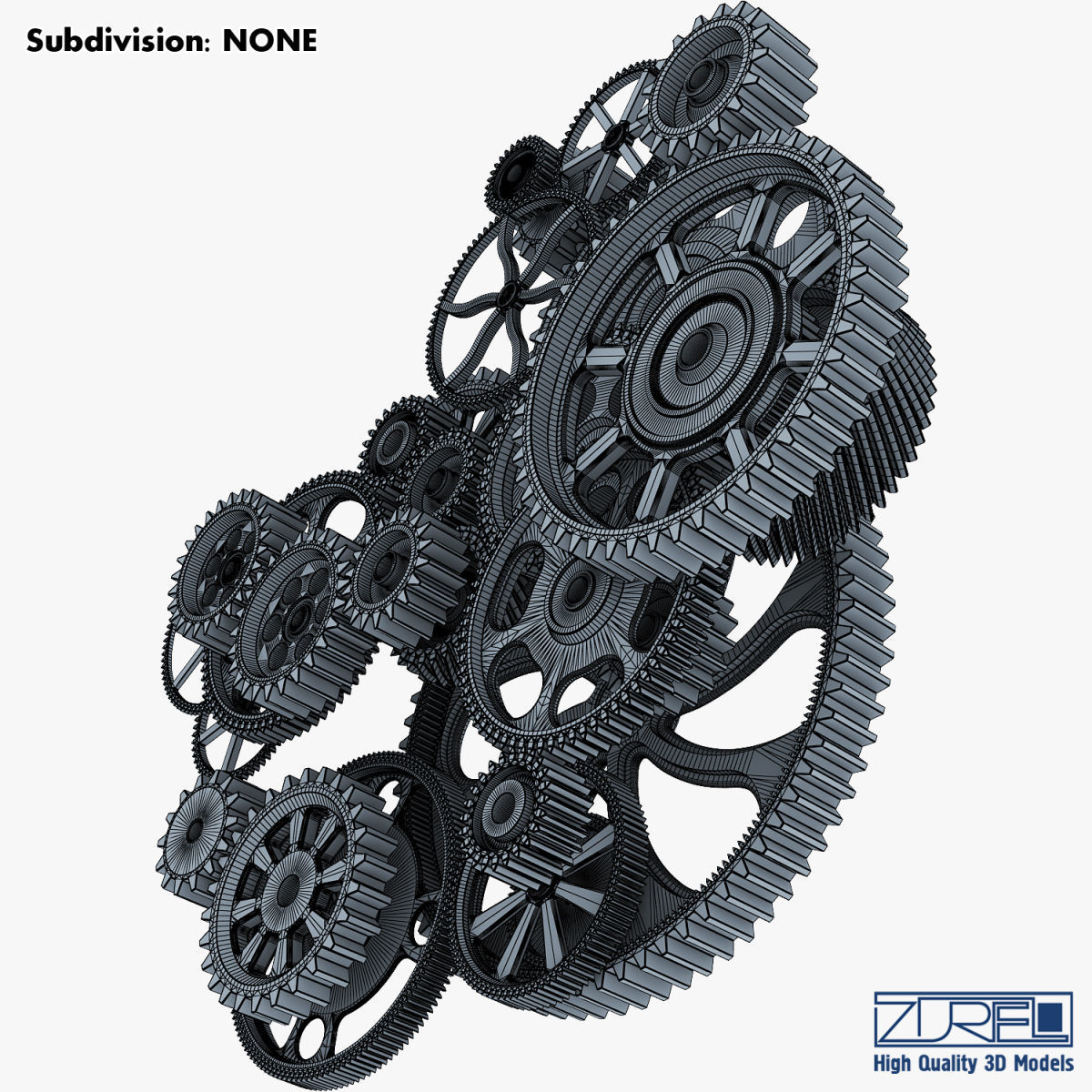 Gear mechanism v 2 3D model_34