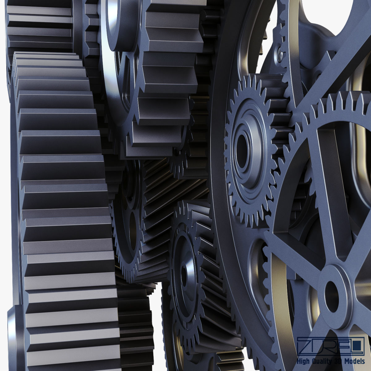 Gear mechanism v 2 3D model_21