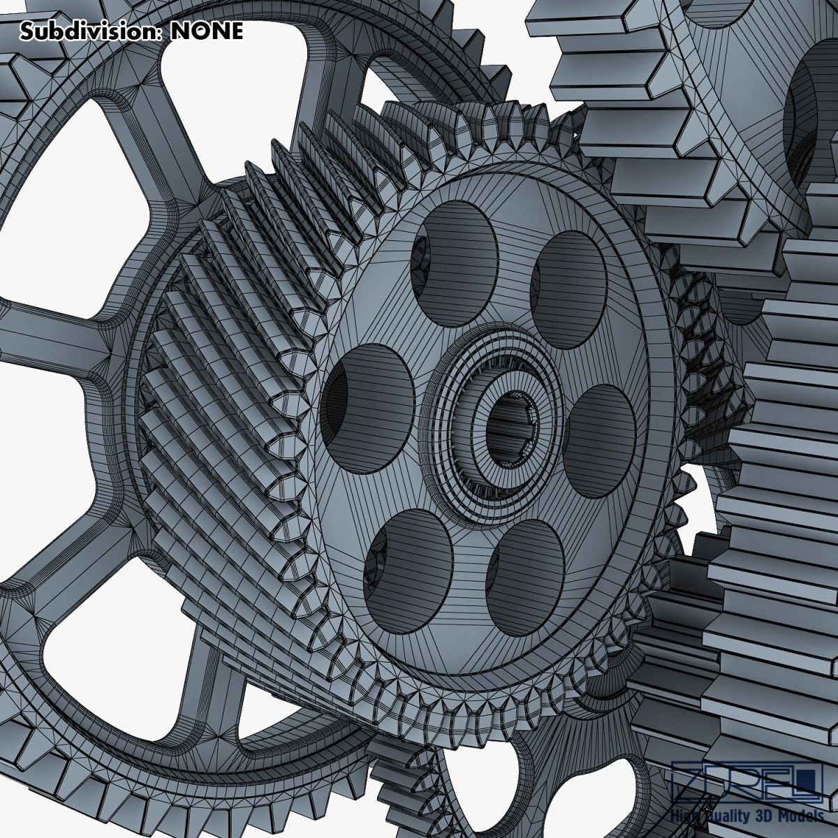 Gear mechanism v 2 3D model_41