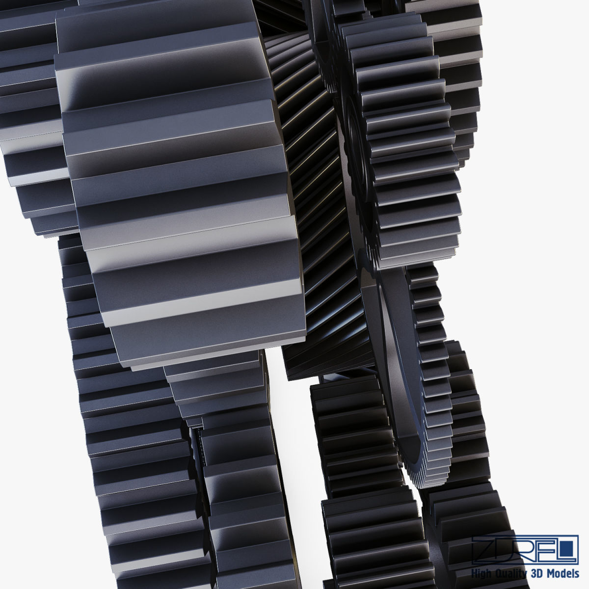 Gear mechanism v 2 3D model_26