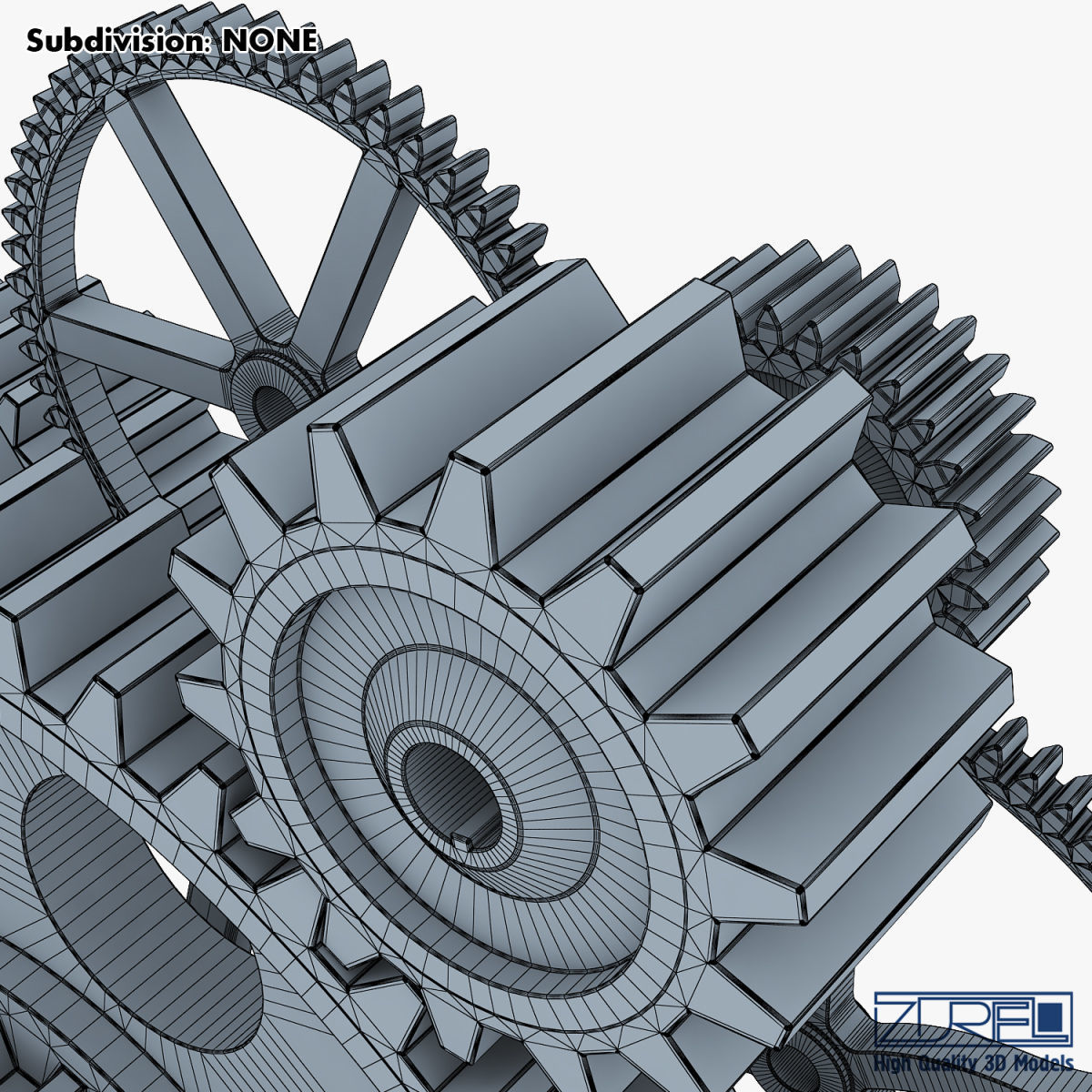 Gear mechanism v 2 3D model_39