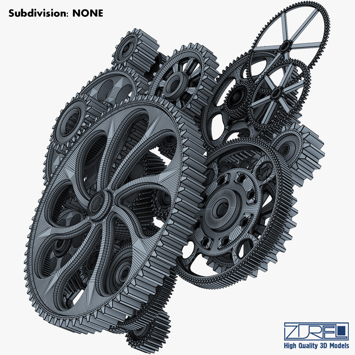 Gear mechanism v 2 3D model_33