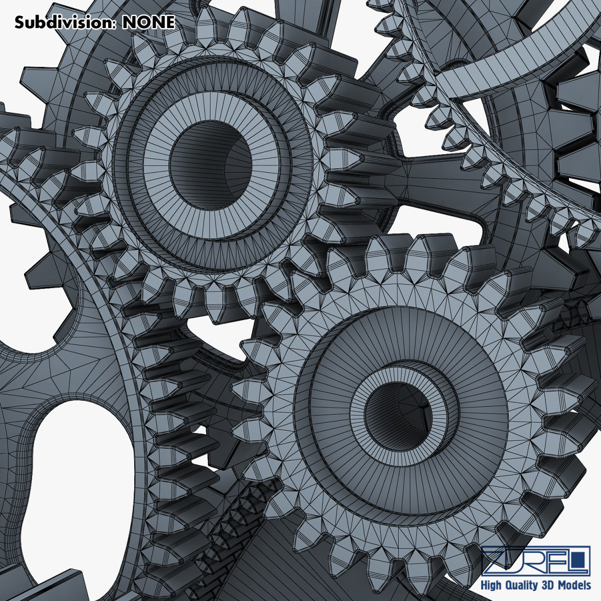 Gear mechanism v 2 3D model_52