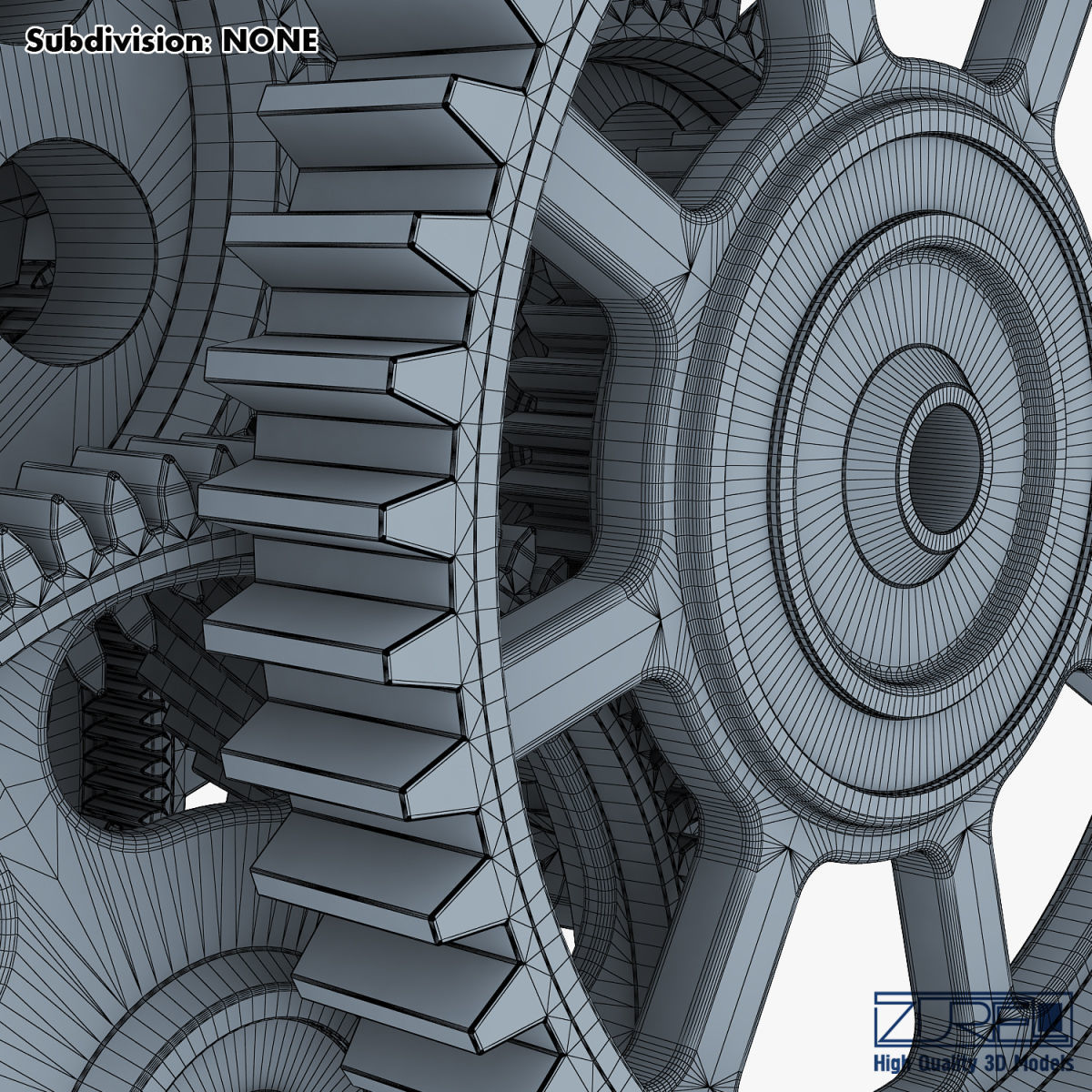 Gear mechanism v 2 3D model_50