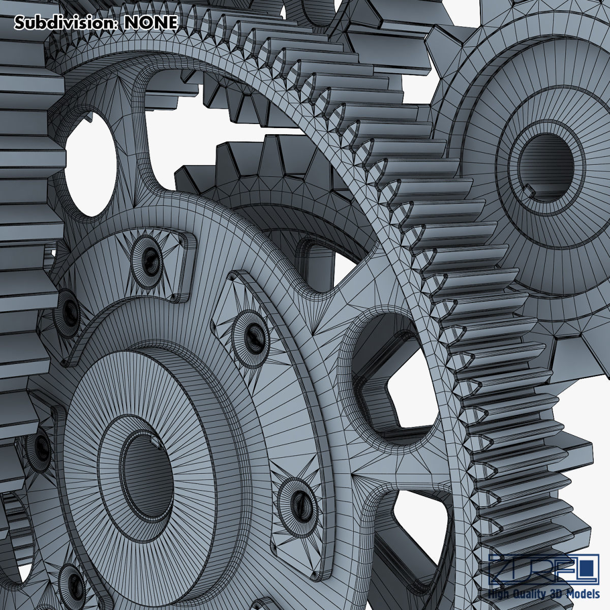 Gear mechanism v 2 3D model_43
