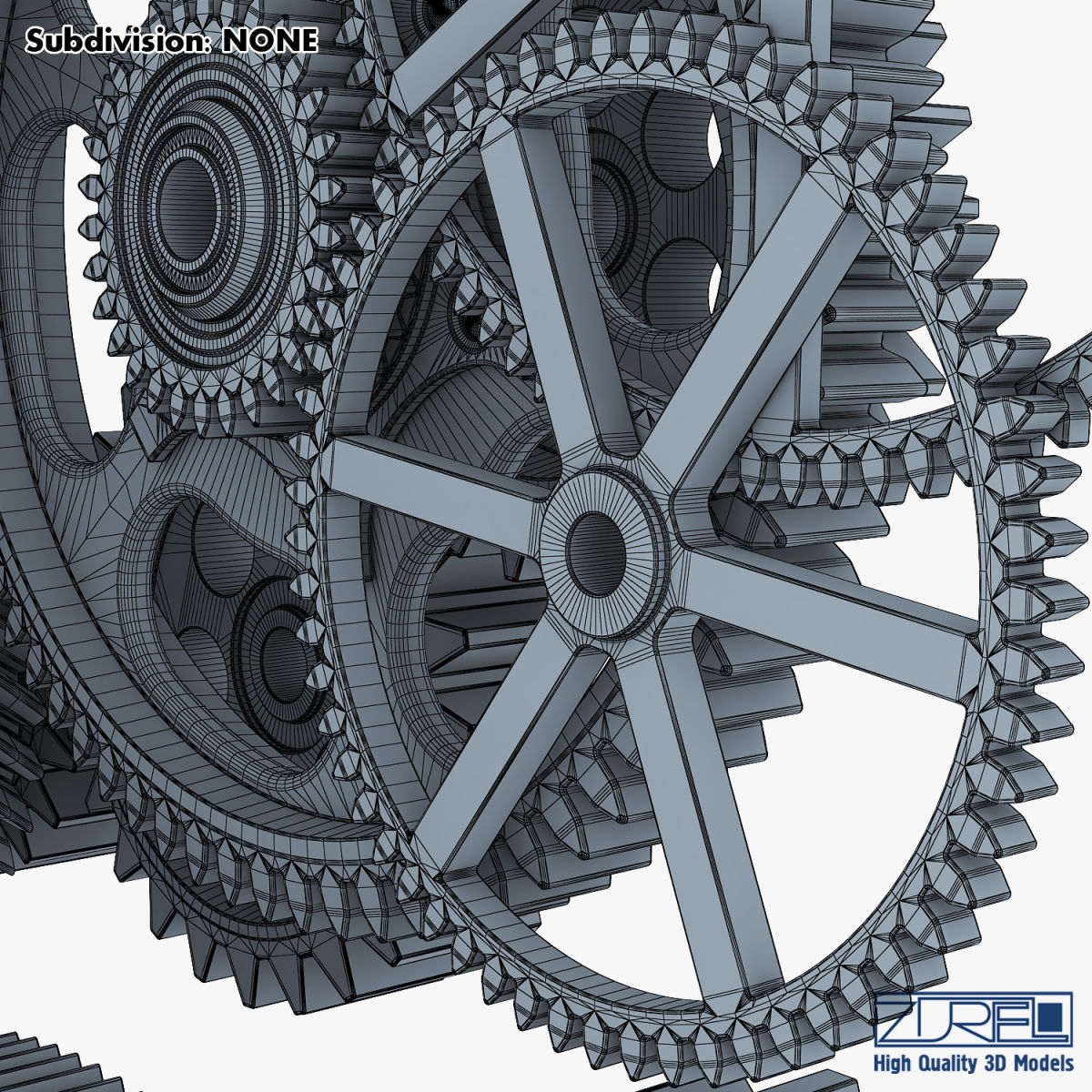 Gear mechanism v 2 3D model_44