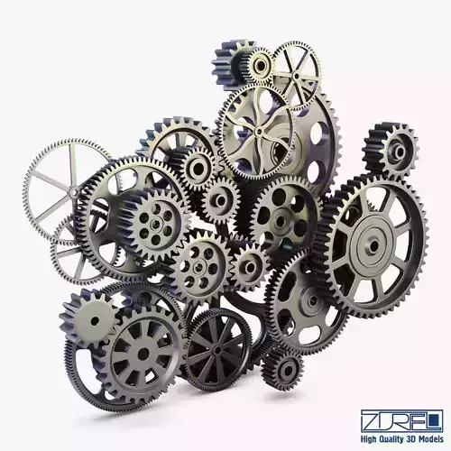 Gear mechanism v 2 3D model
