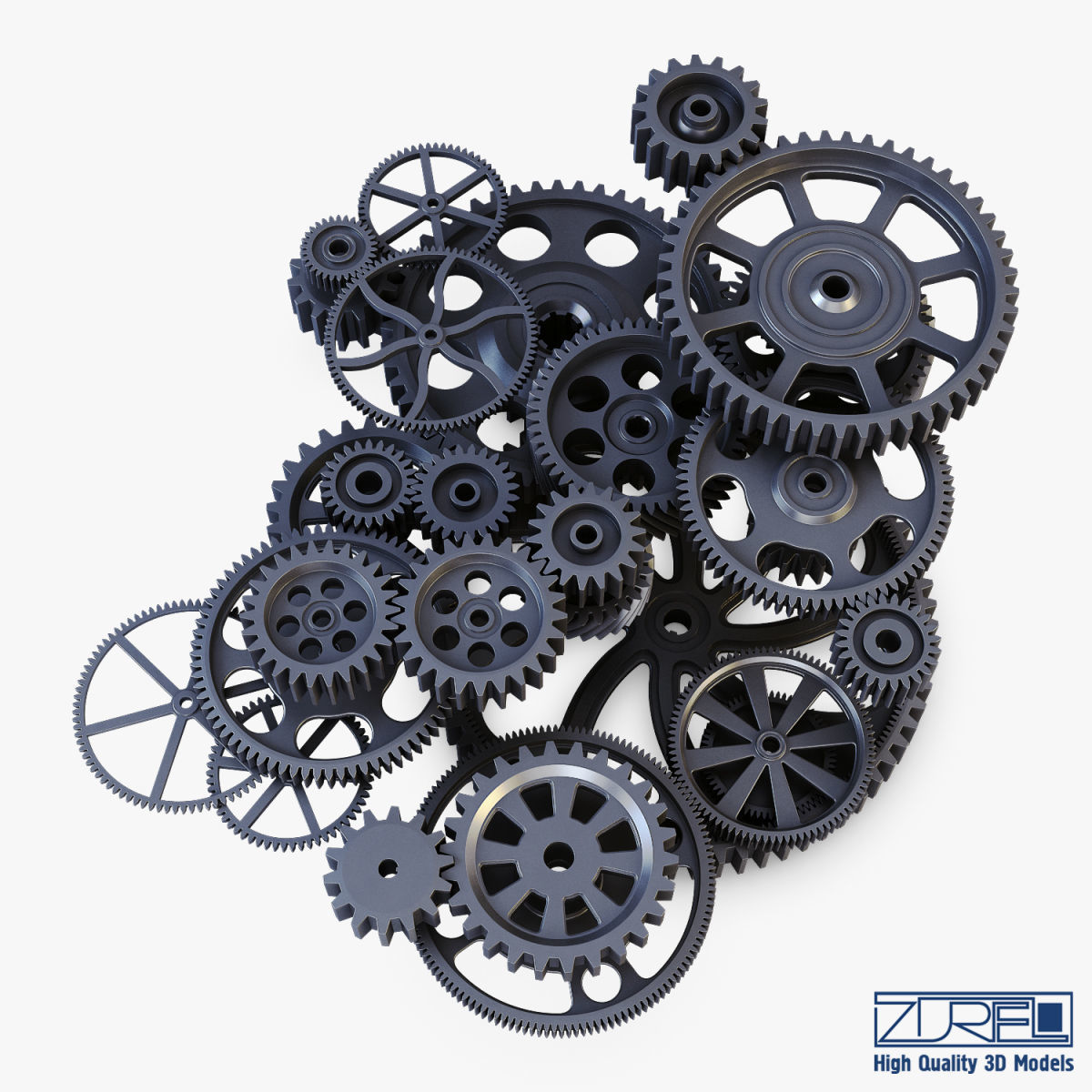 Gear mechanism v 2 3D model_15