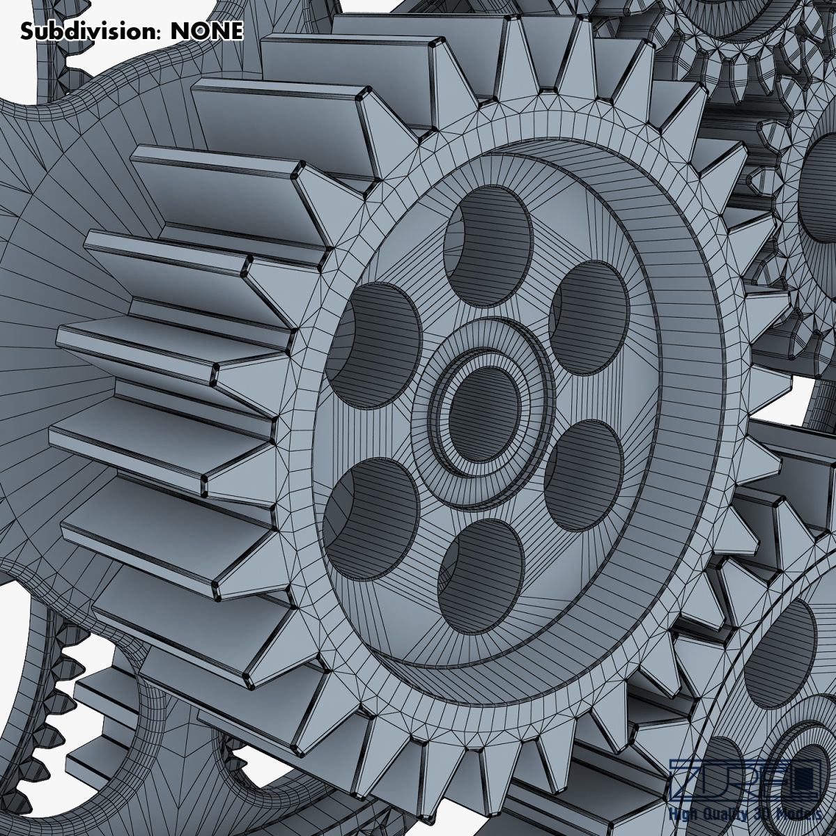 Gear mechanism v 2 3D model_55