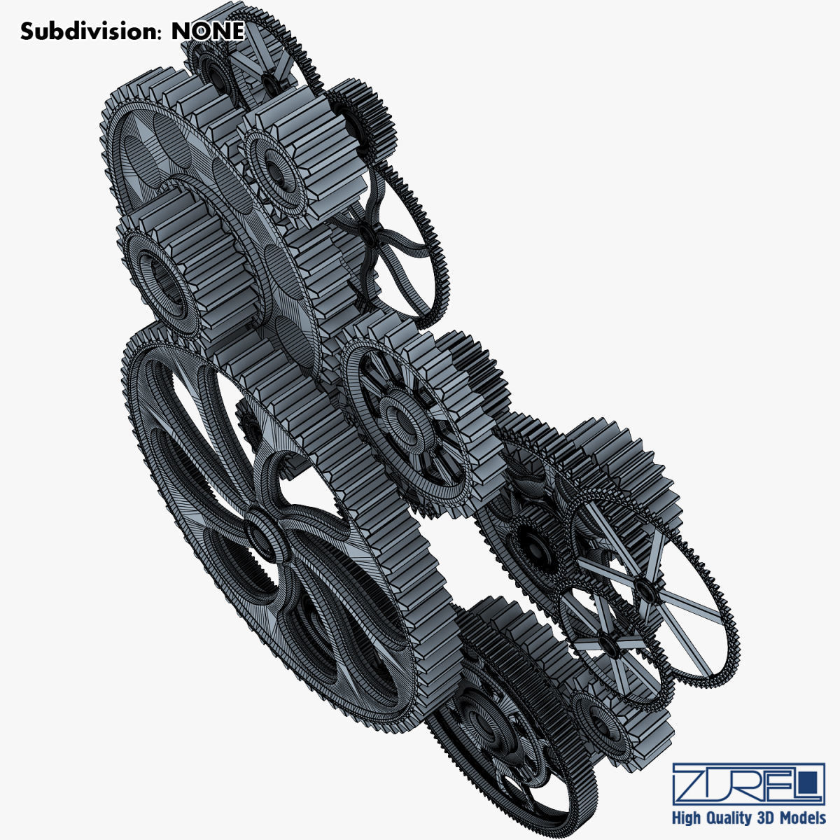 Gear mechanism v 2 3D model_37