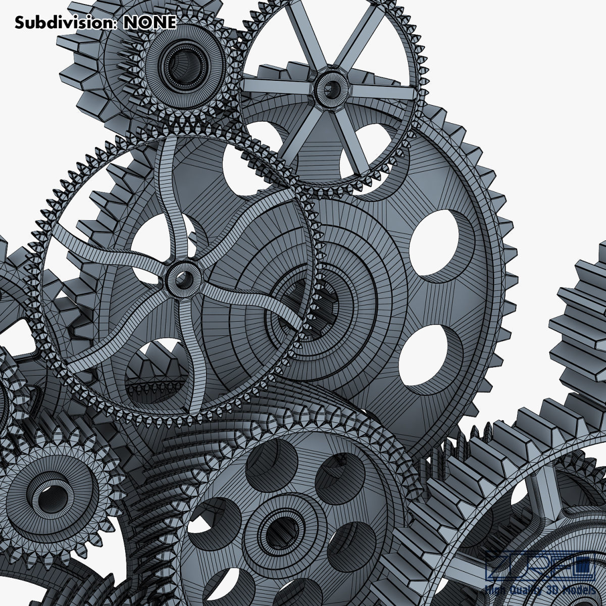 Gear mechanism v 2 3D model_47