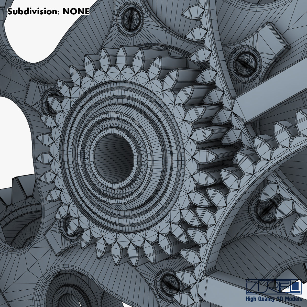 Gear mechanism v 2 3D model_45