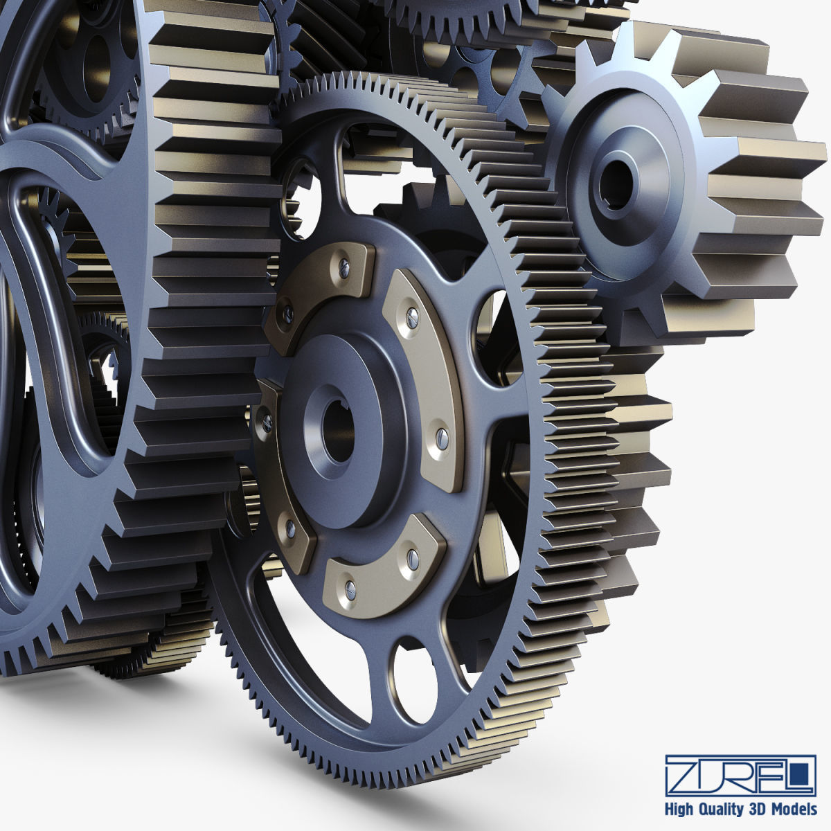 Gear mechanism v 2 3D model_19