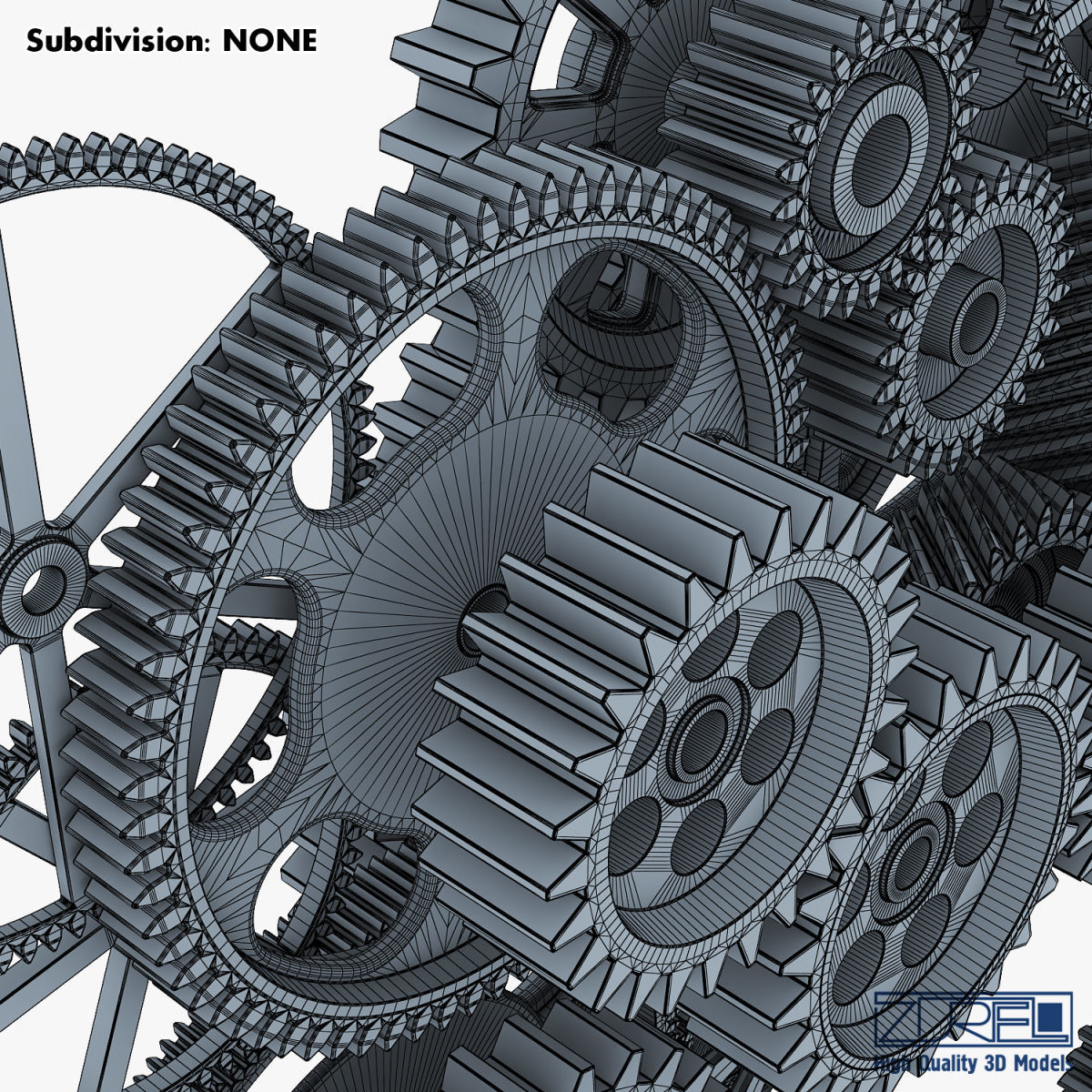 Gear mechanism v 2 3D model_51