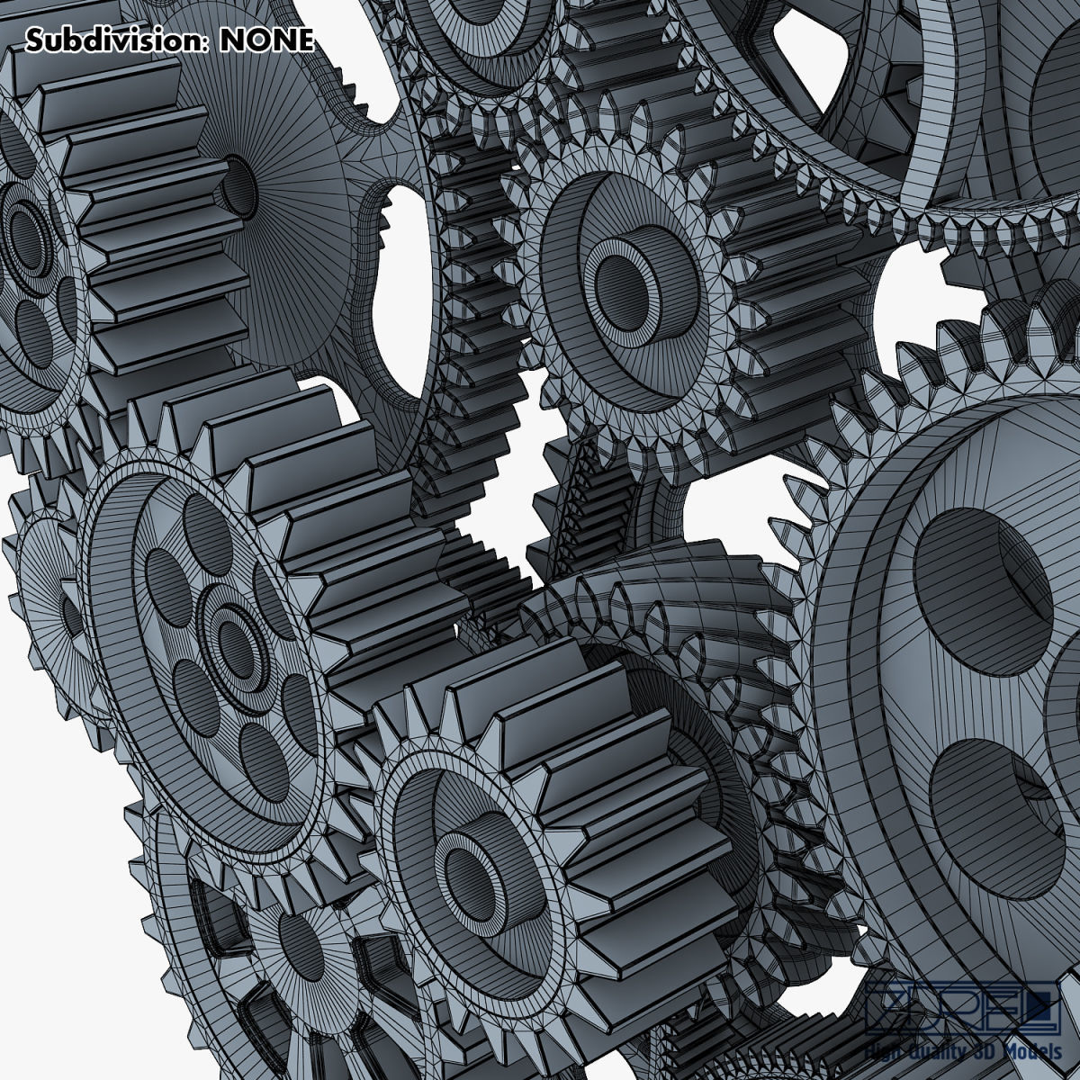 Gear mechanism v 2 3D model_53
