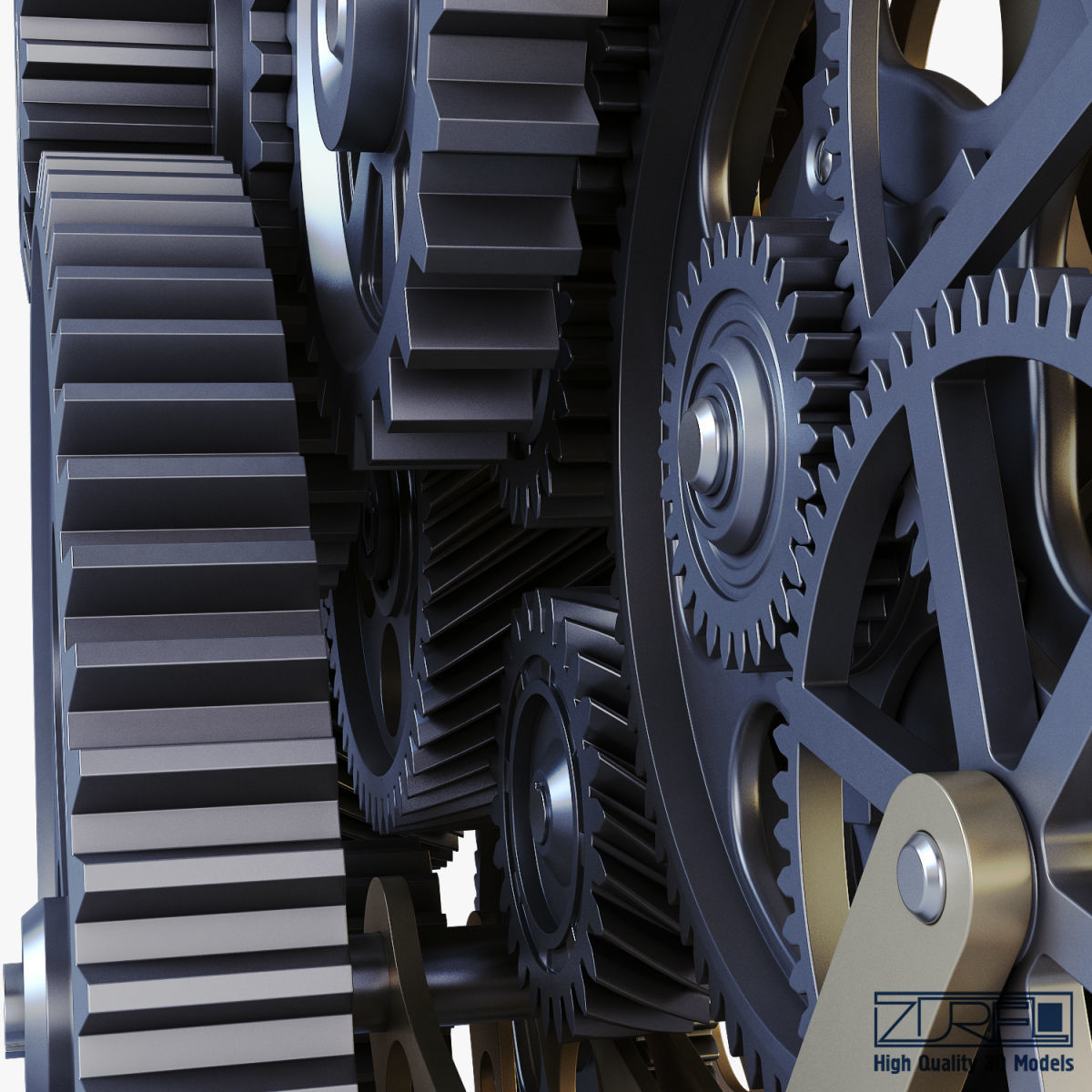 Gear mechanism v 1 3D model_21