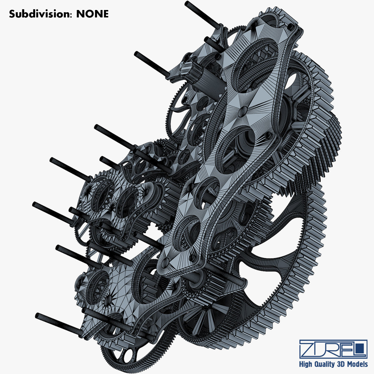 Gear mechanism v 1 3D model_34