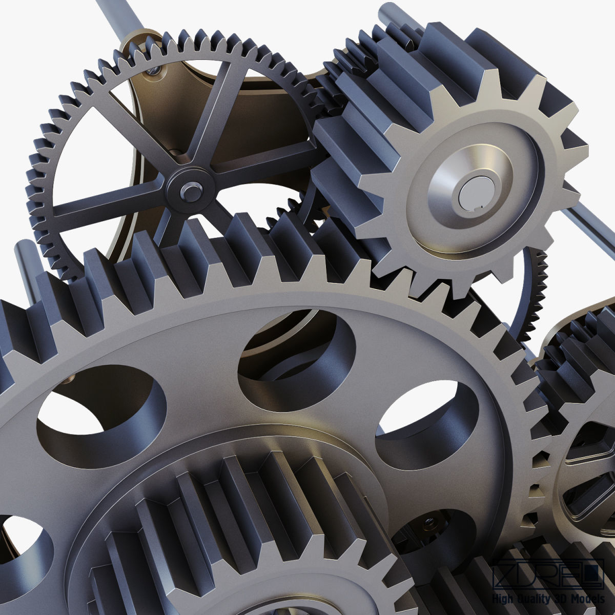 Gear mechanism v 1 3D model_16