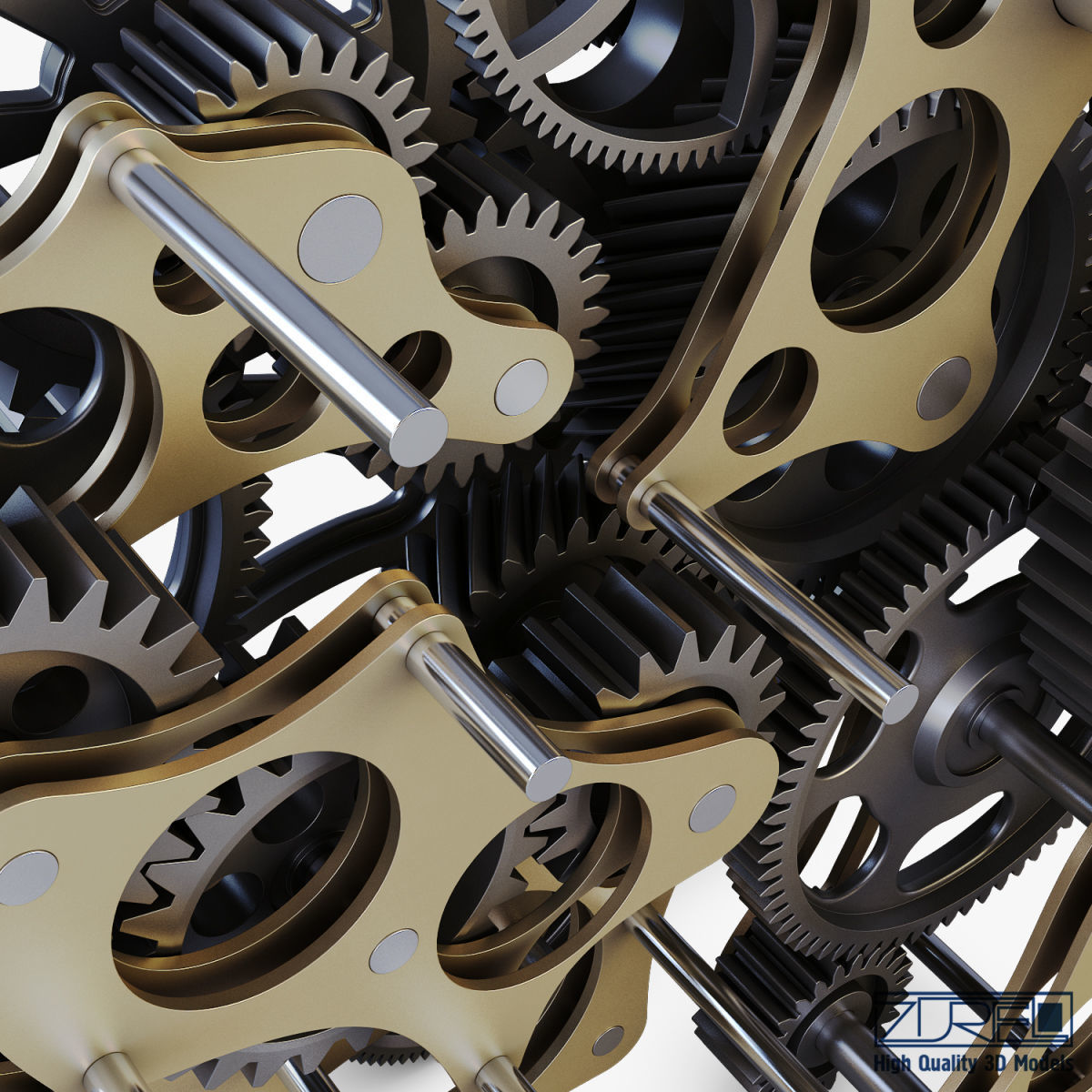 Gear mechanism v 1 3D model_23