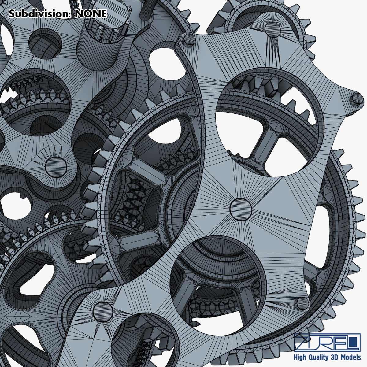Gear mechanism v 1 3D model_49