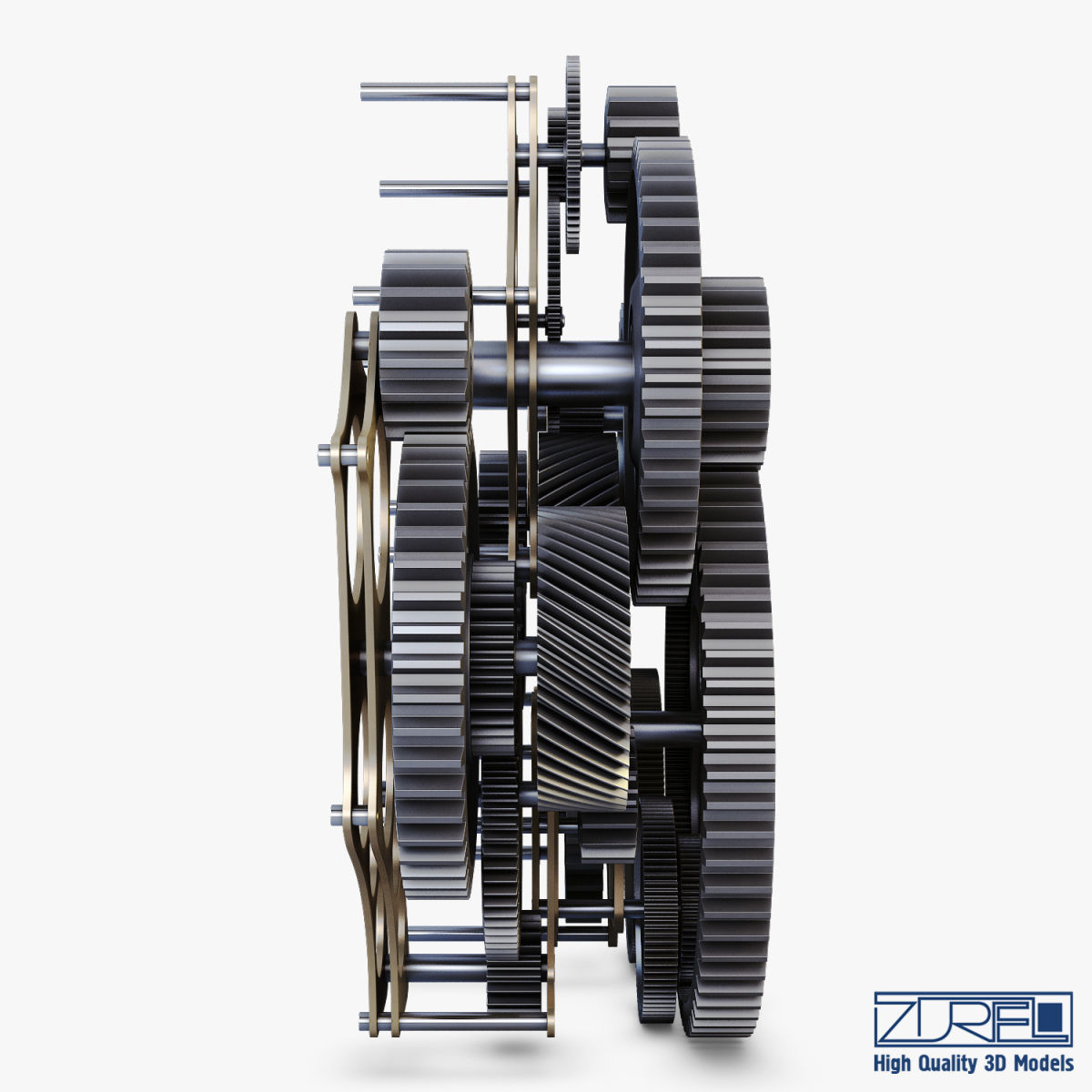 Gear mechanism v 1 3D model_10