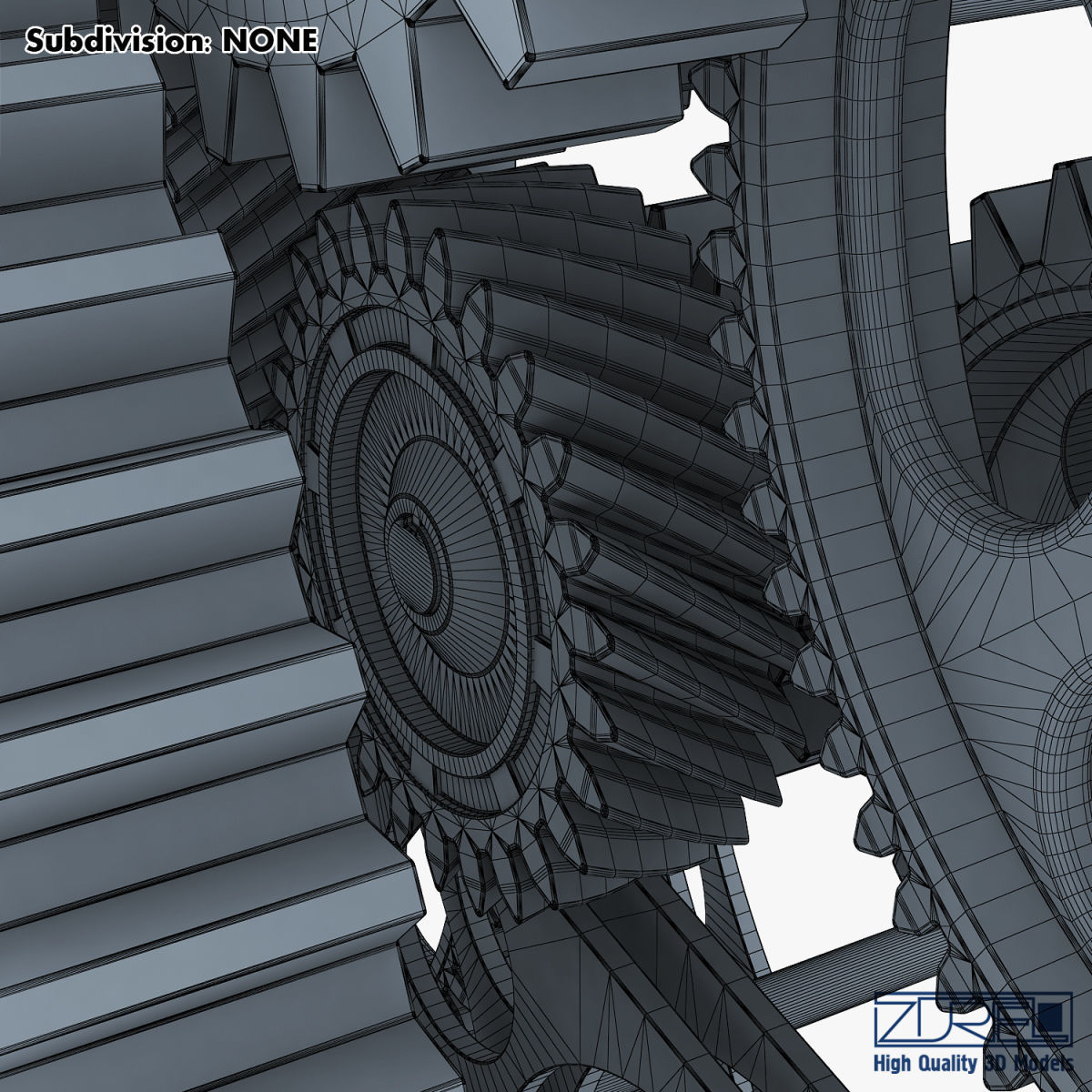 Gear mechanism v 1 3D model_46