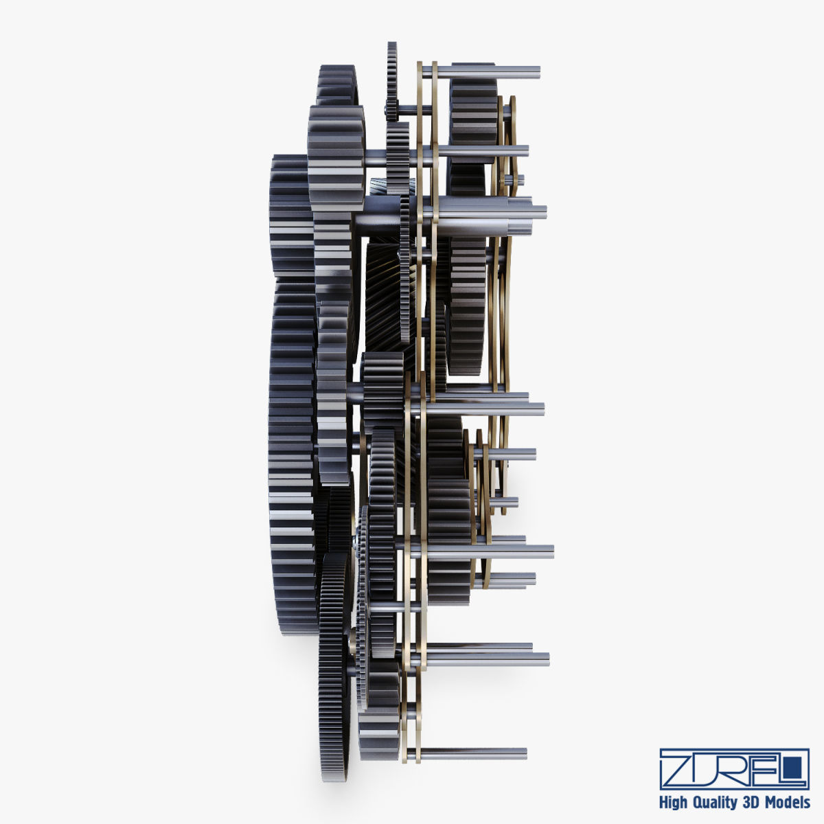 Gear mechanism v 1 3D model_9