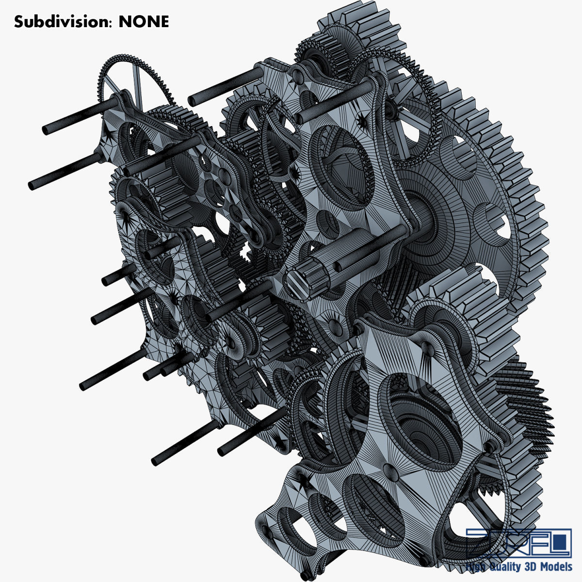 Gear mechanism v 1 3D model_30