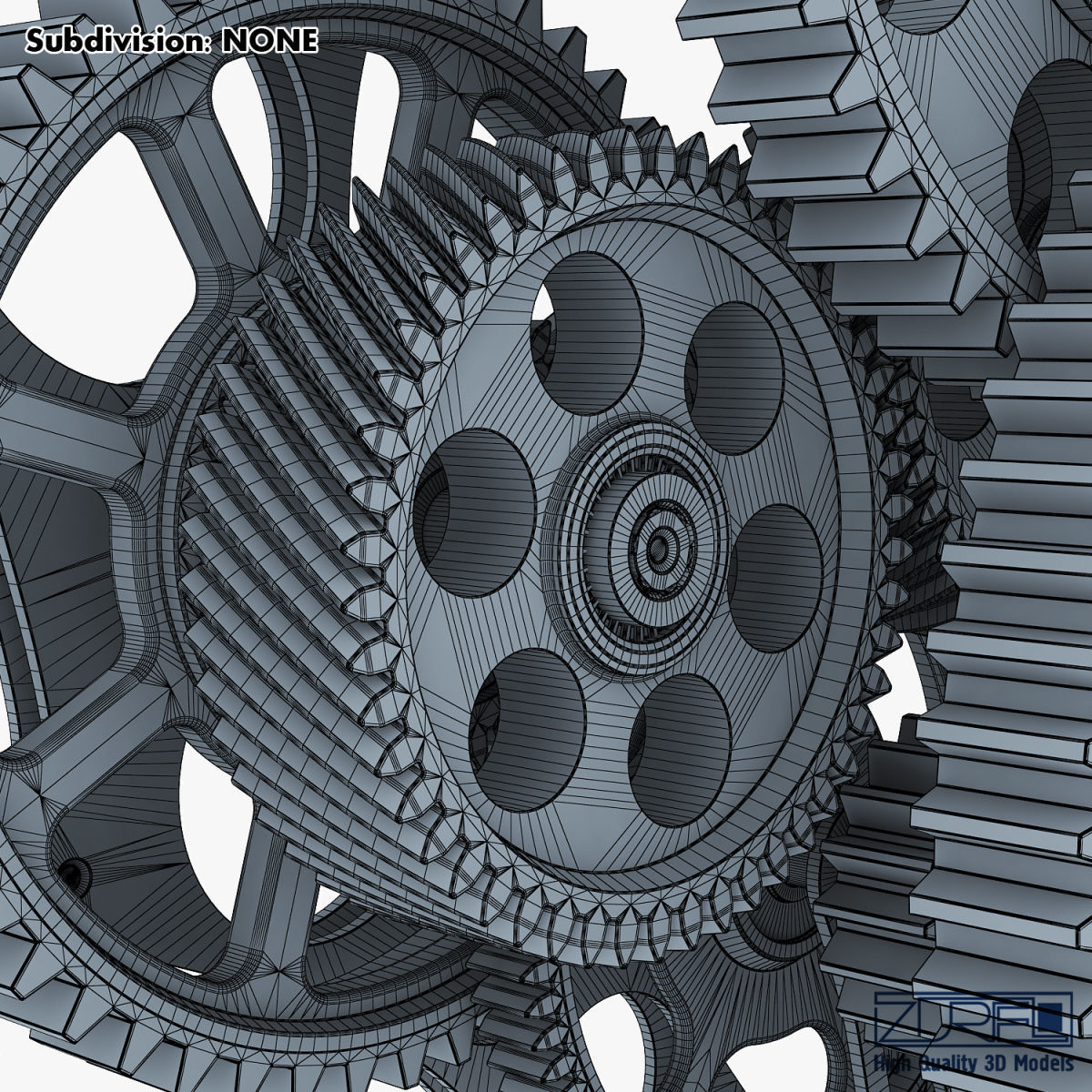 Gear mechanism v 1 3D model_41