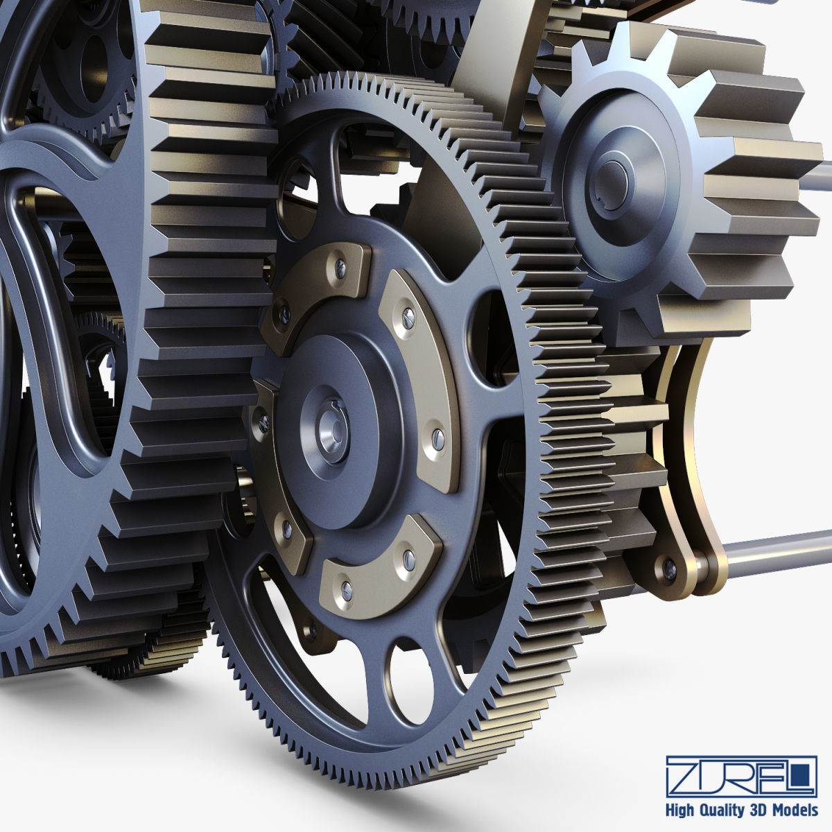 Gear mechanism v 1 3D model_19