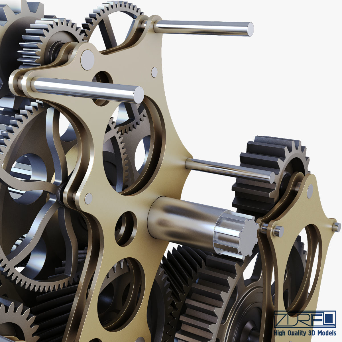 Gear mechanism v 1 3D model_22