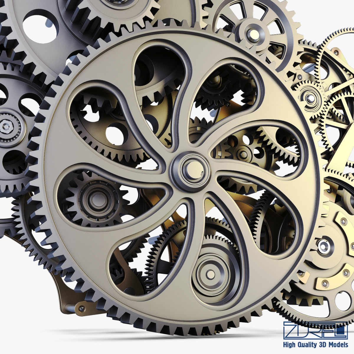 Gear mechanism v 1 3D model_18