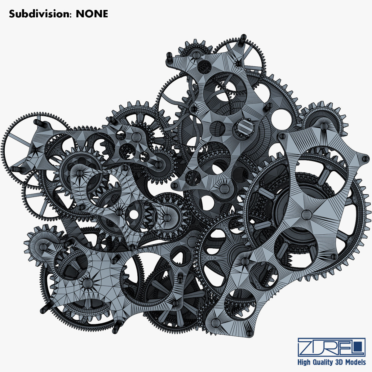 Gear mechanism v 1 3D model_36