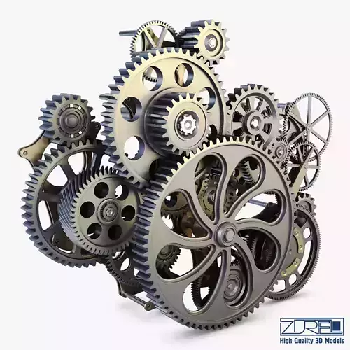 Gear mechanism v 1 3D model
