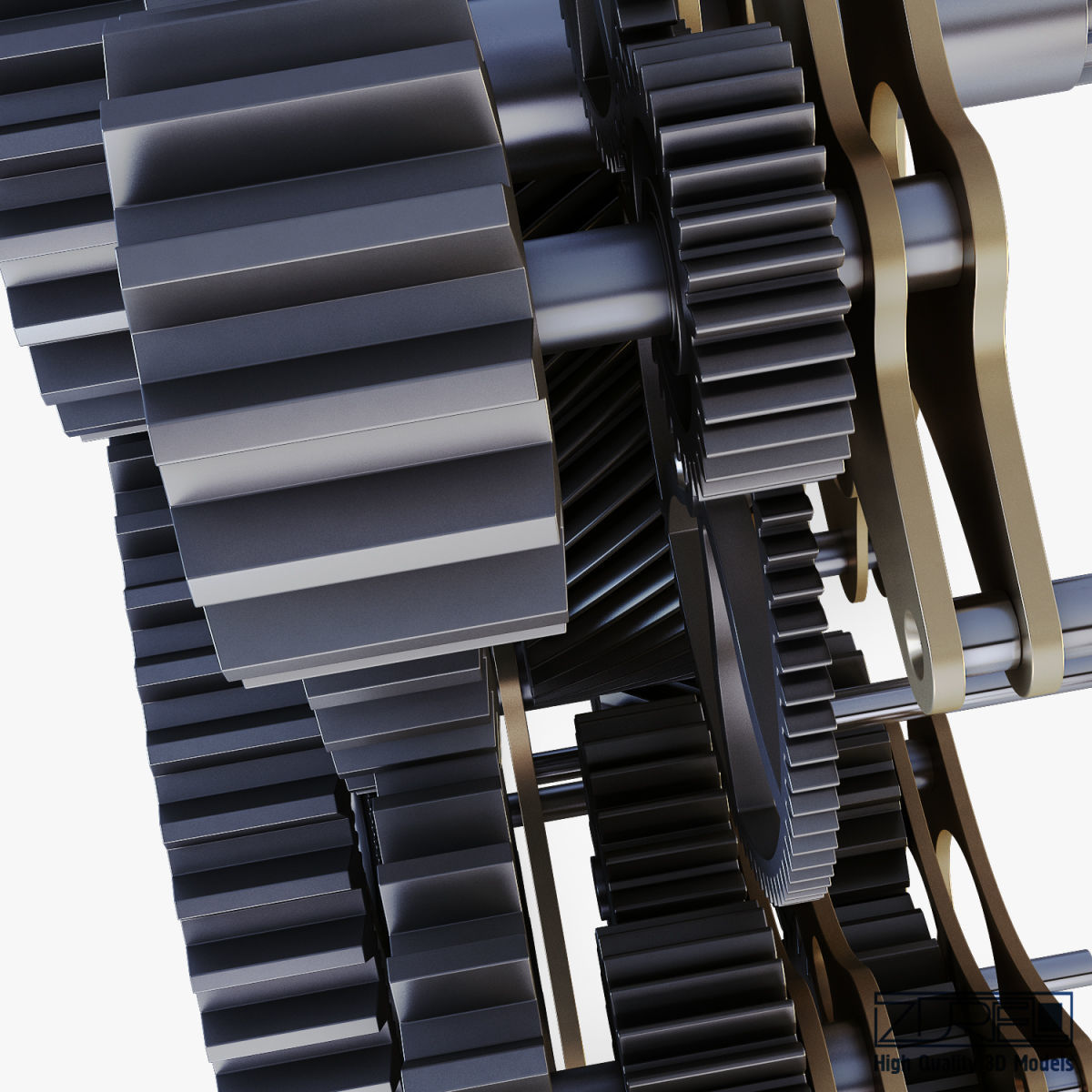 Gear mechanism v 1 3D model_26