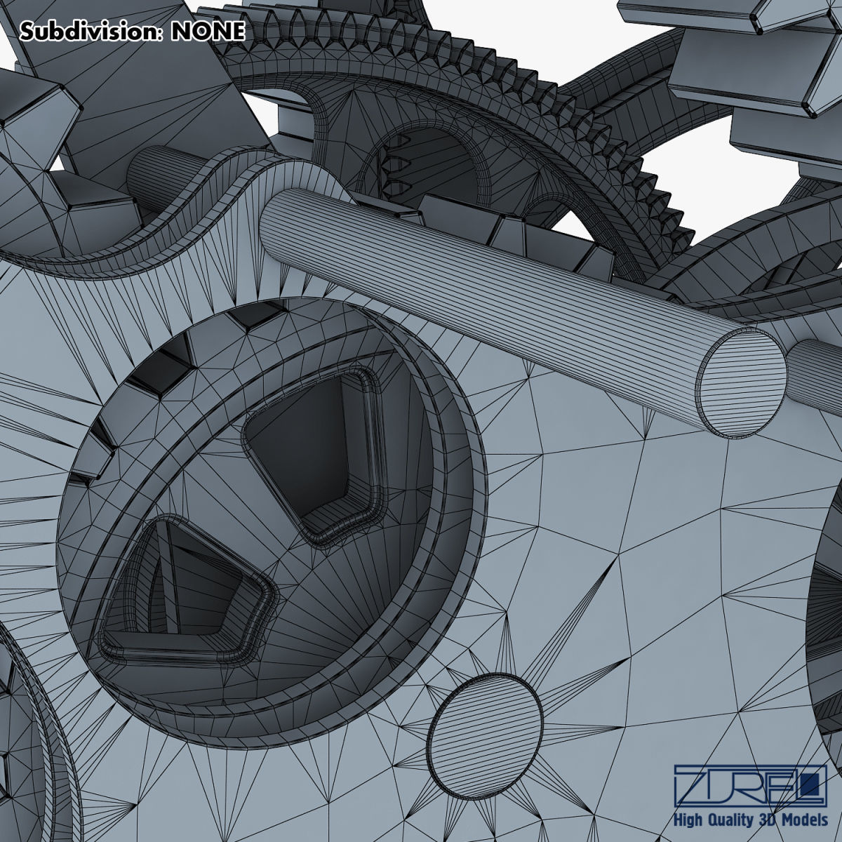Gear mechanism v 1 3D model_55