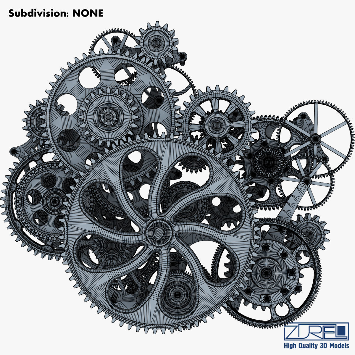 Gear mechanism v 1 3D model_35