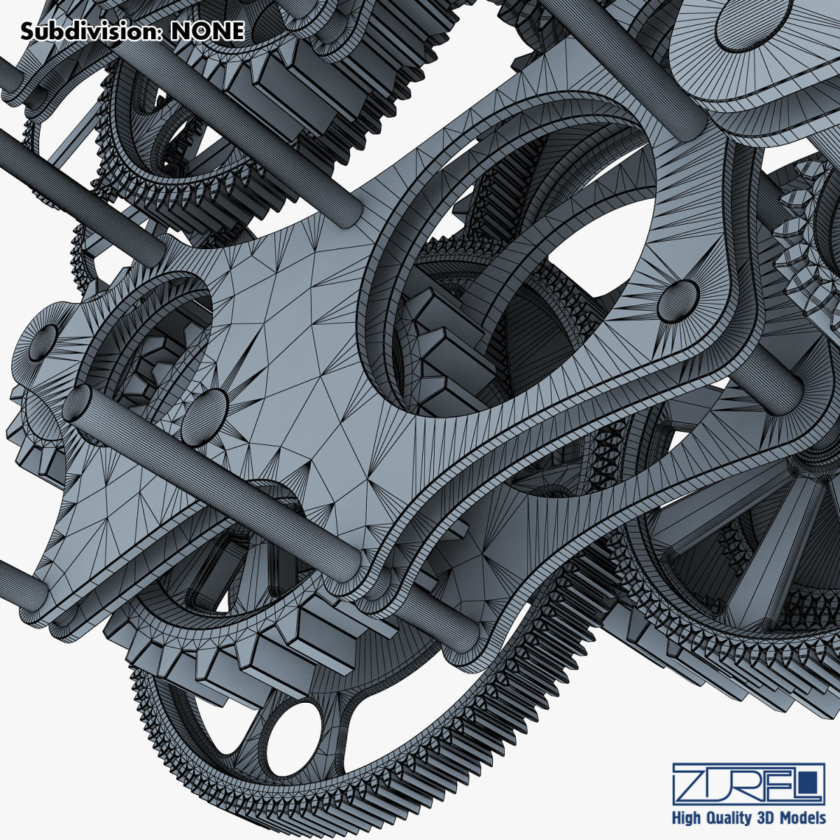 Gear mechanism v 1 3D model_54