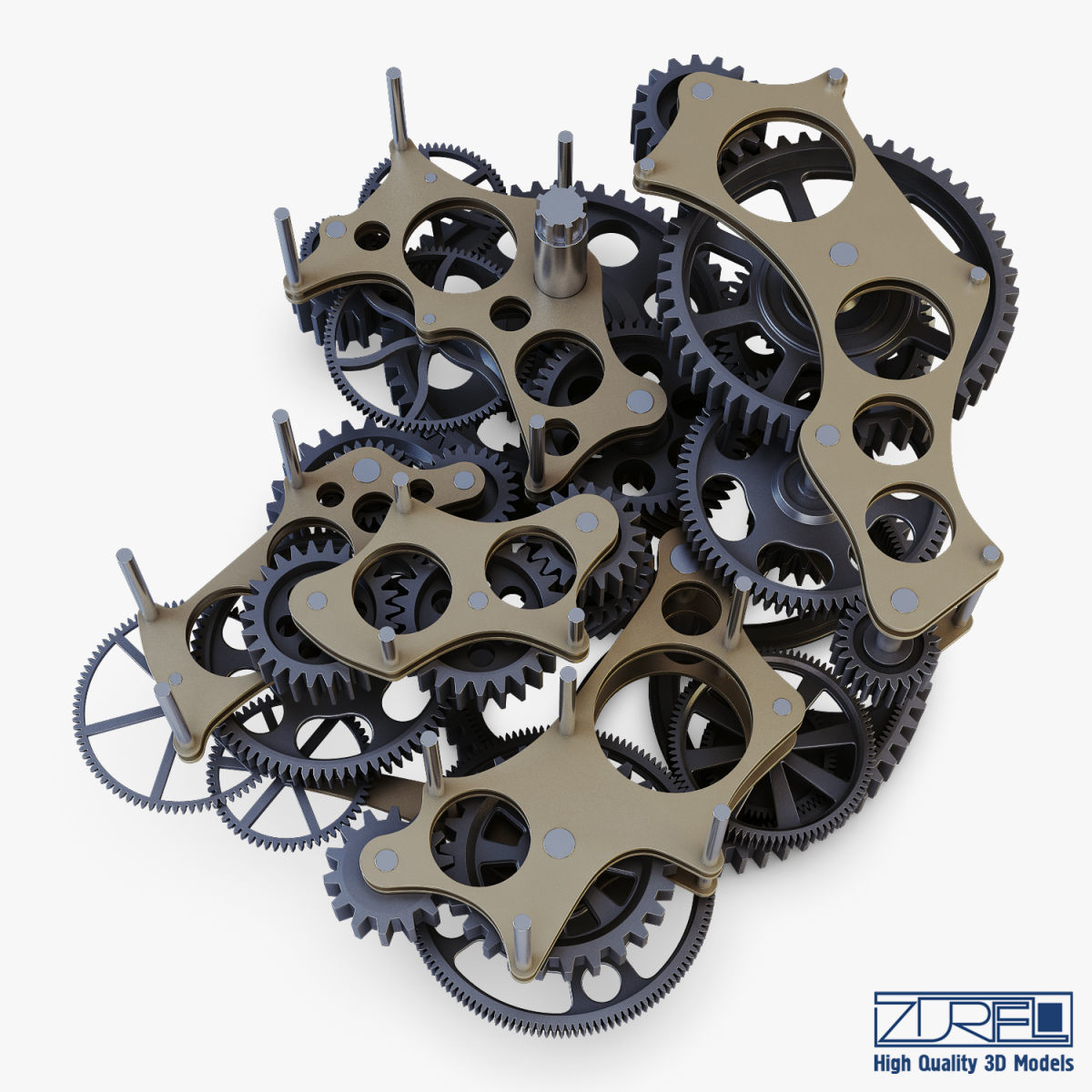 Gear mechanism v 1 3D model_15