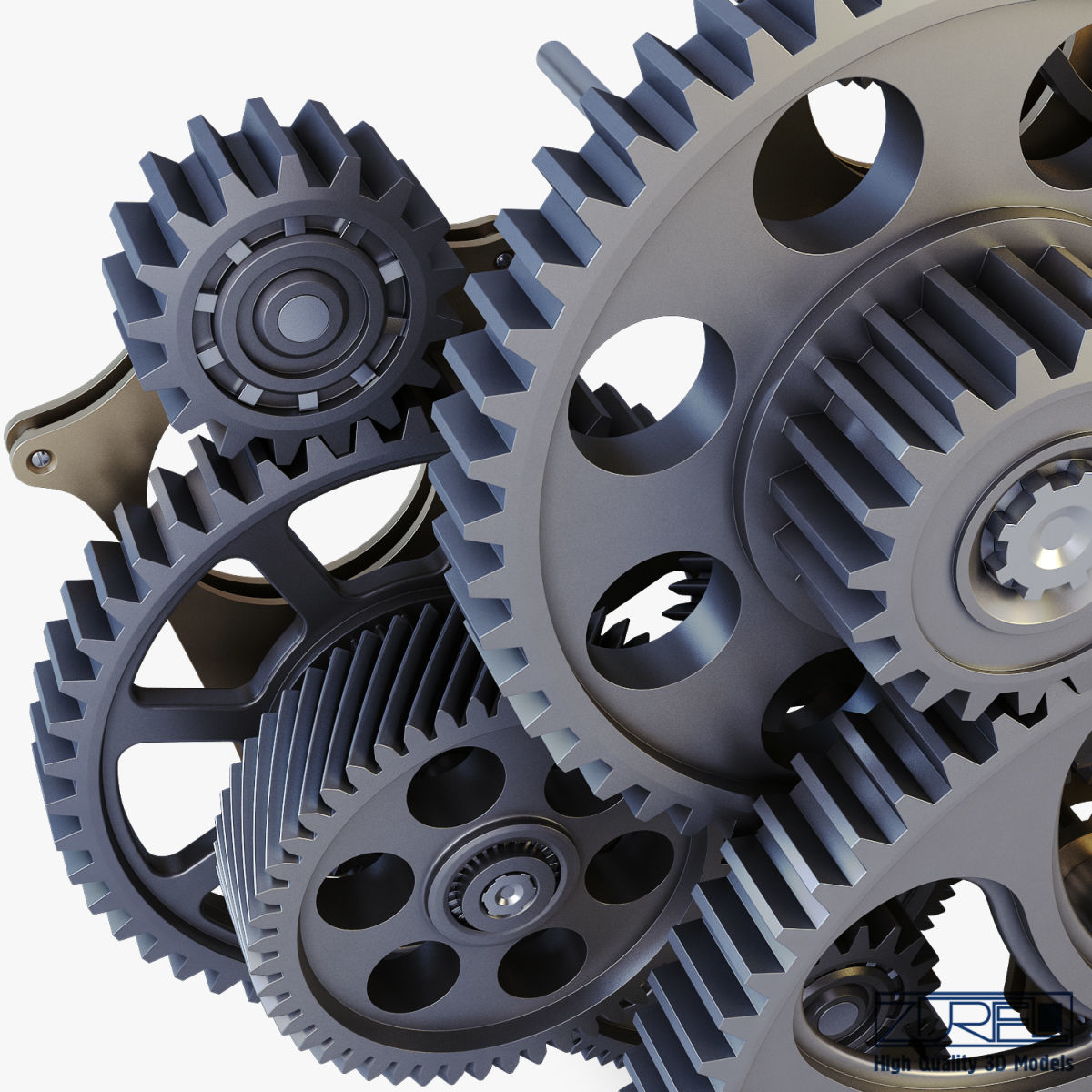 Gear mechanism v 1 3D model_17