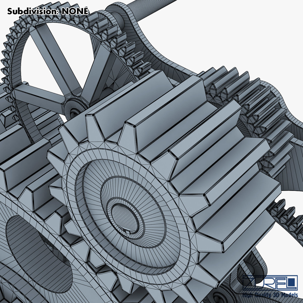 Gear mechanism v 1 3D model_39