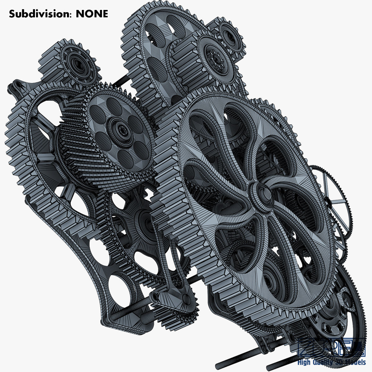 Gear mechanism v 1 3D model_31